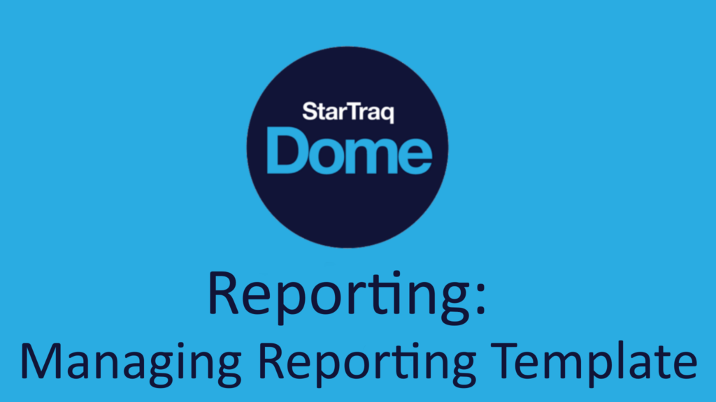 Managing Reporting Templates (02:28)