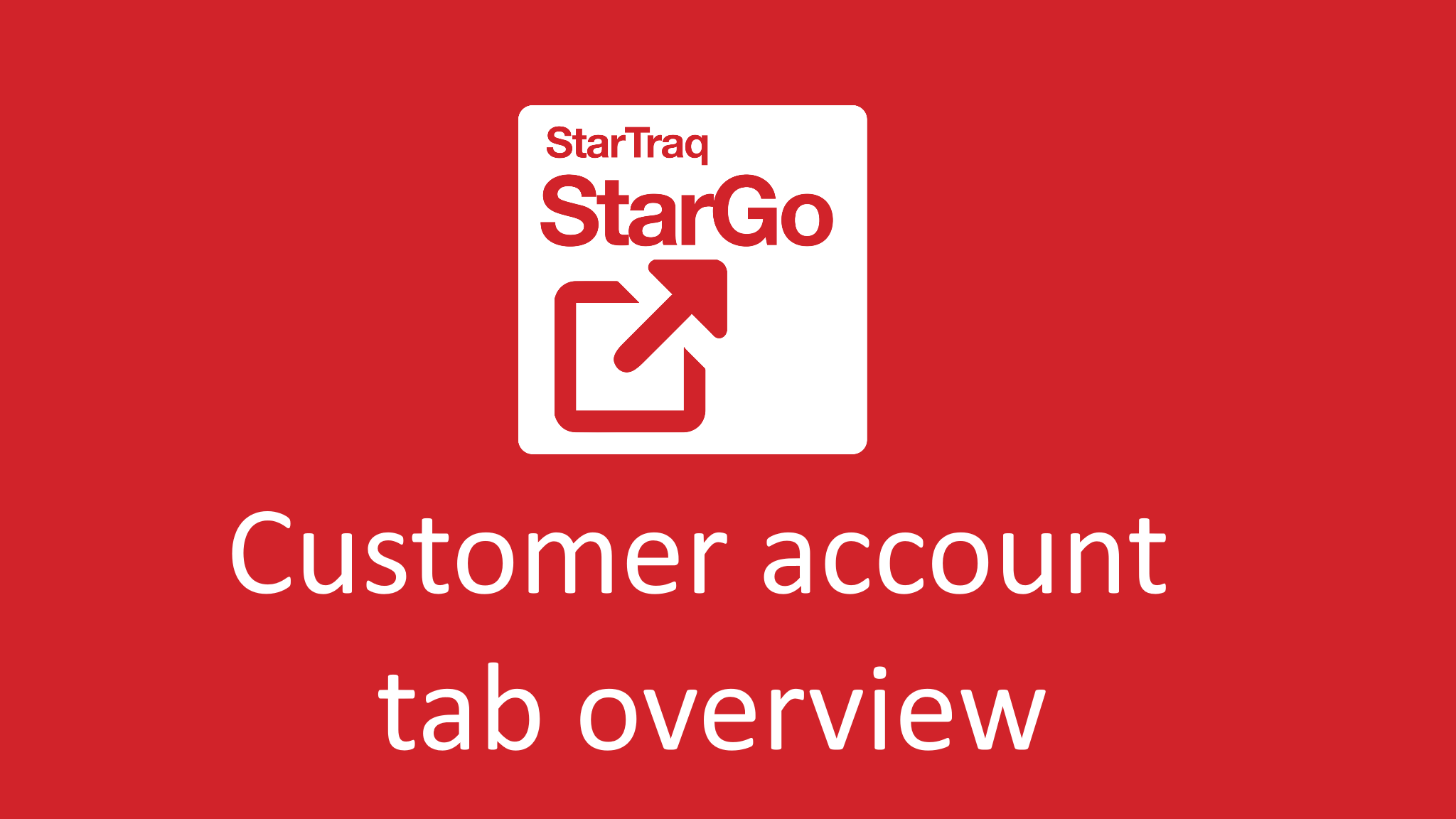 Customer account tab overview (01:59)