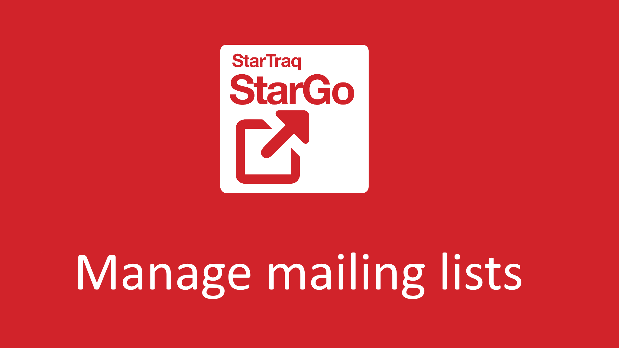 Manage mailing lists (01:20)
